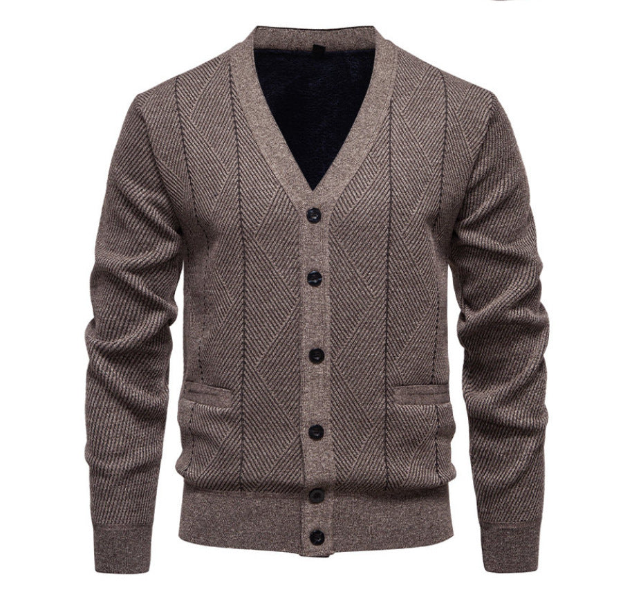 Herren modische Strickjacke mit einzigartigem Rautenmuster Echoarchiv