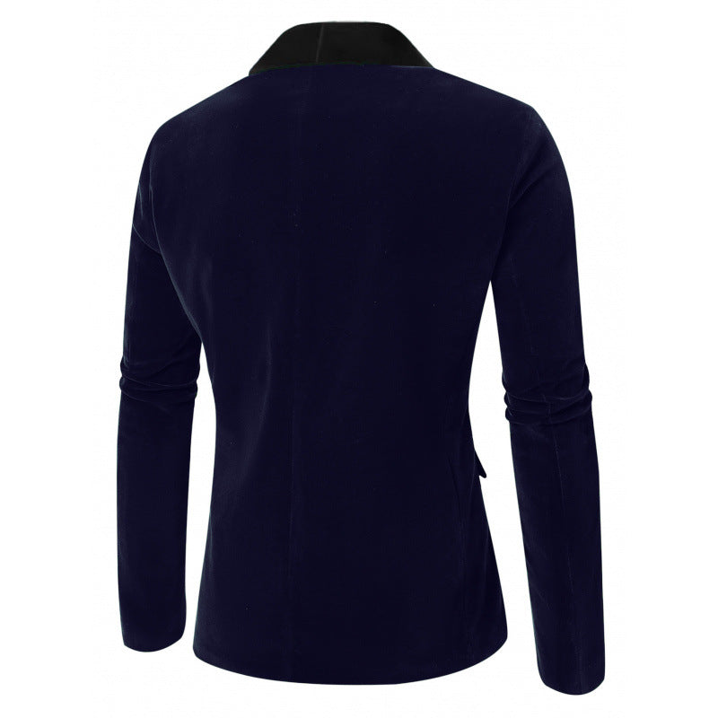 Herren Samt Blazer mit elegantem Revers Echoarchiv