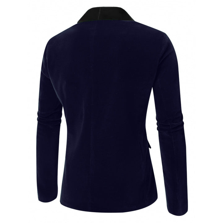Herren Samt Blazer mit elegantem Revers Echoarchiv