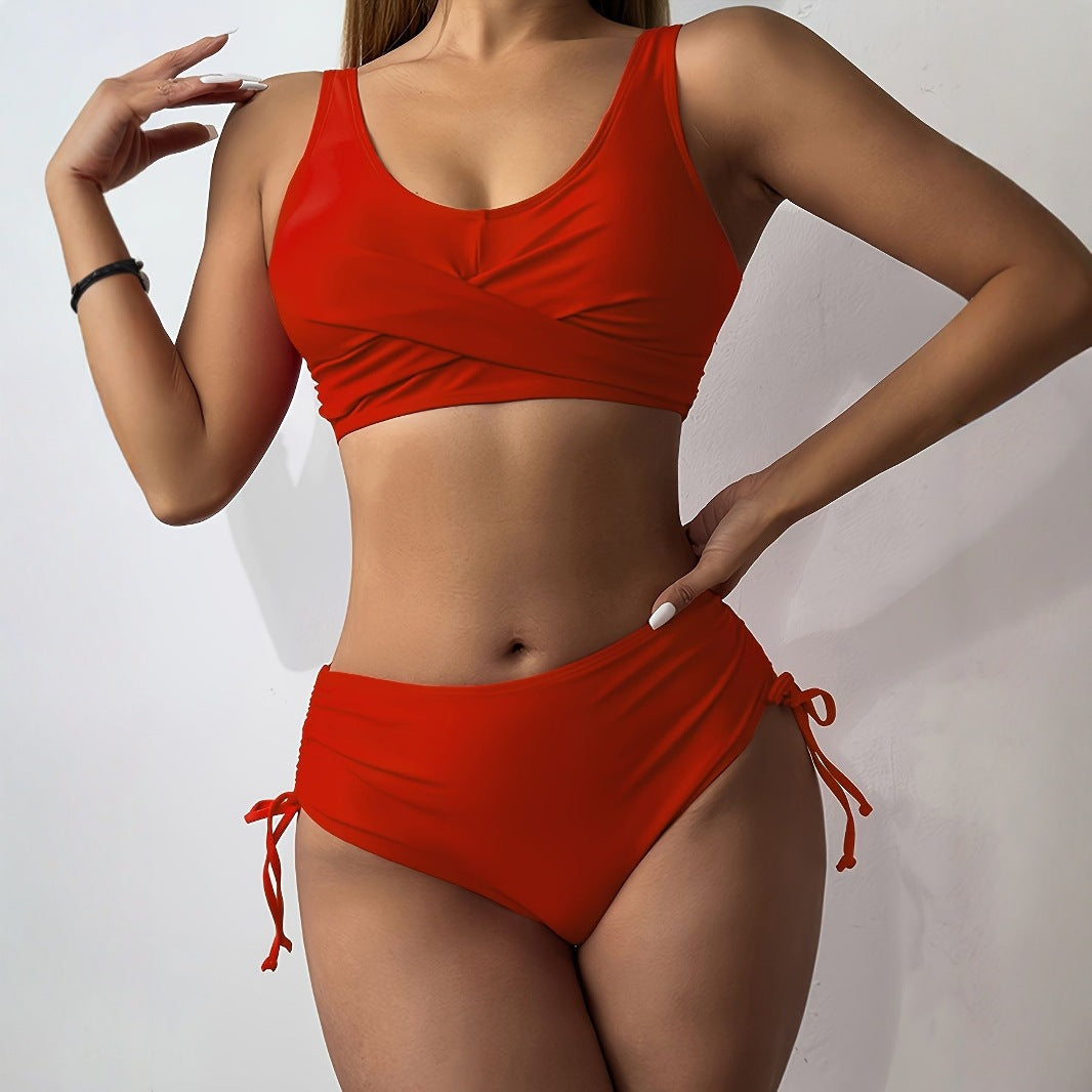 Damen Sportliches Bikini-Set mit Wickel-Design Echo Archiv