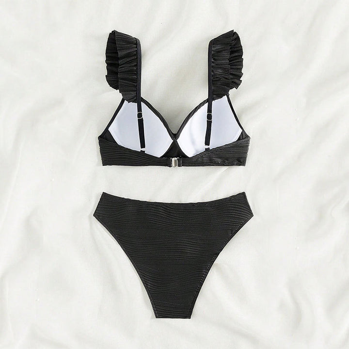 Damen Hoch tailliertes Bikini-Set mit raffiniertem Wickeldetail – Maréssa