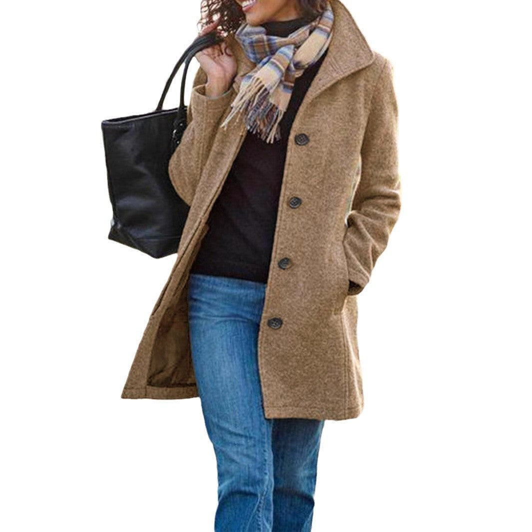 Damen eleganter Wollmantel Echoarchiv