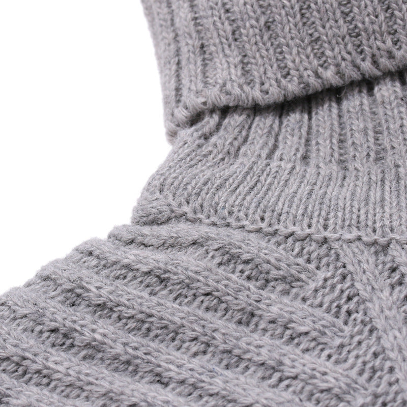Herren Modischer Rollkragenpullover mit strukturiertem Design Echoarchiv
