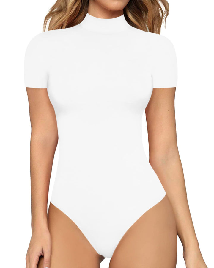 Damen Body mit kurzem Ärmel und hohem Kragen Echo Archiv