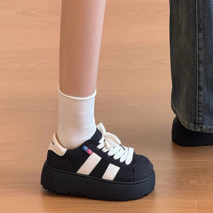 Damen Hochwertige Freizeitsneaker mit dicker Plateausohle und atmungsaktiver Mesh-Oberfläche Echo Archiv