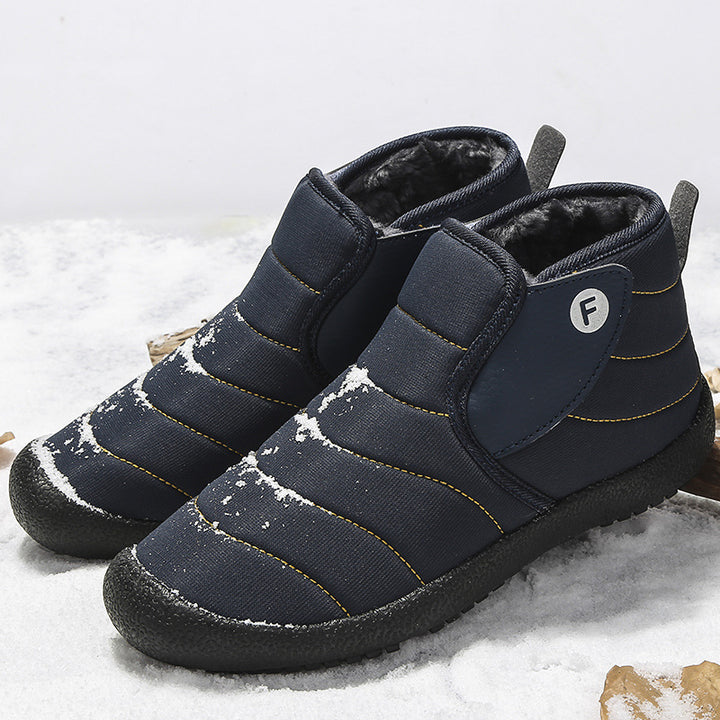 Damen Gefütterte Thermo-Hausschuhe als Outdoor‑Schlupfboots mit Kunstfellfutter und rutschfester Gummisohle Echo Archiv