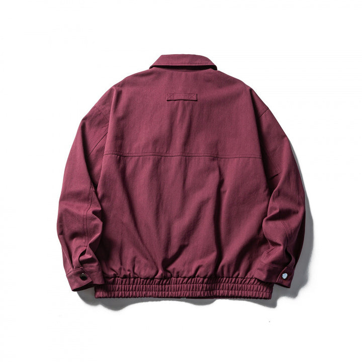 Herren Boxy-Workwear-Jacke mit durchgehendem Reißverschluss, aufgesetzten Pattentaschen und elastischem Bund Echo Archiv