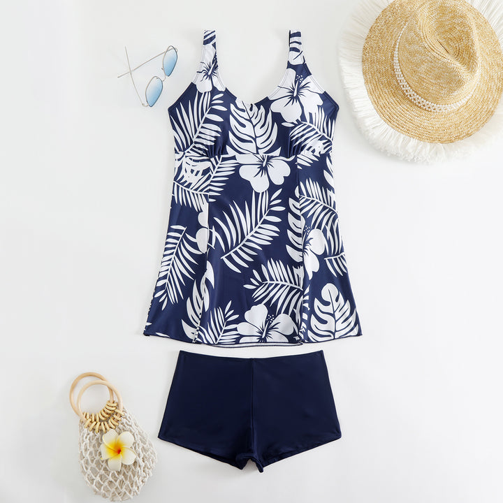 Damen nan Tankini-Set mit tailliertem Empire-Top und hochgeschnittener Badeshorts Echo Archiv
