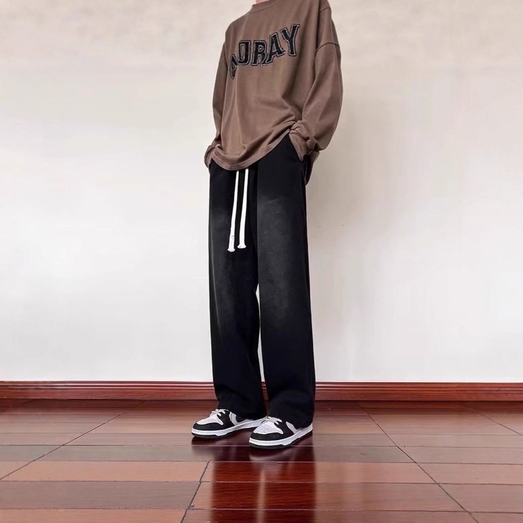 Damen Lässige Weitbein-Hose Echoarchiv