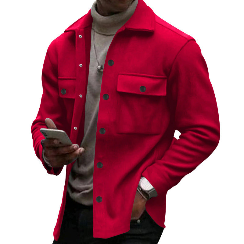 Herren lässige Utility-Jacke mit praktischen Taschen und modischem Schnitt Echoarchiv