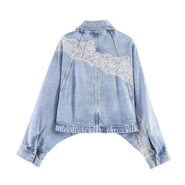 Damen Jeans-Set mit Cropped-Jeansjacke und lässiger High-Waist-Jeans Echoarchiv