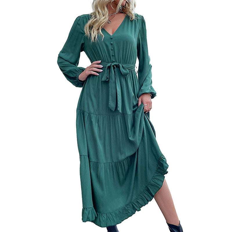 Damen Lange Bluse mit Taillengürtel Echo Archiv