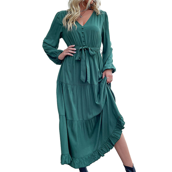 Damen Lange Bluse mit Taillengürtel Echo Archiv