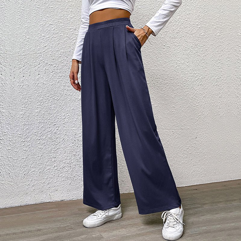 Damen Hochtaillierte weite Hose Echo Archiv
