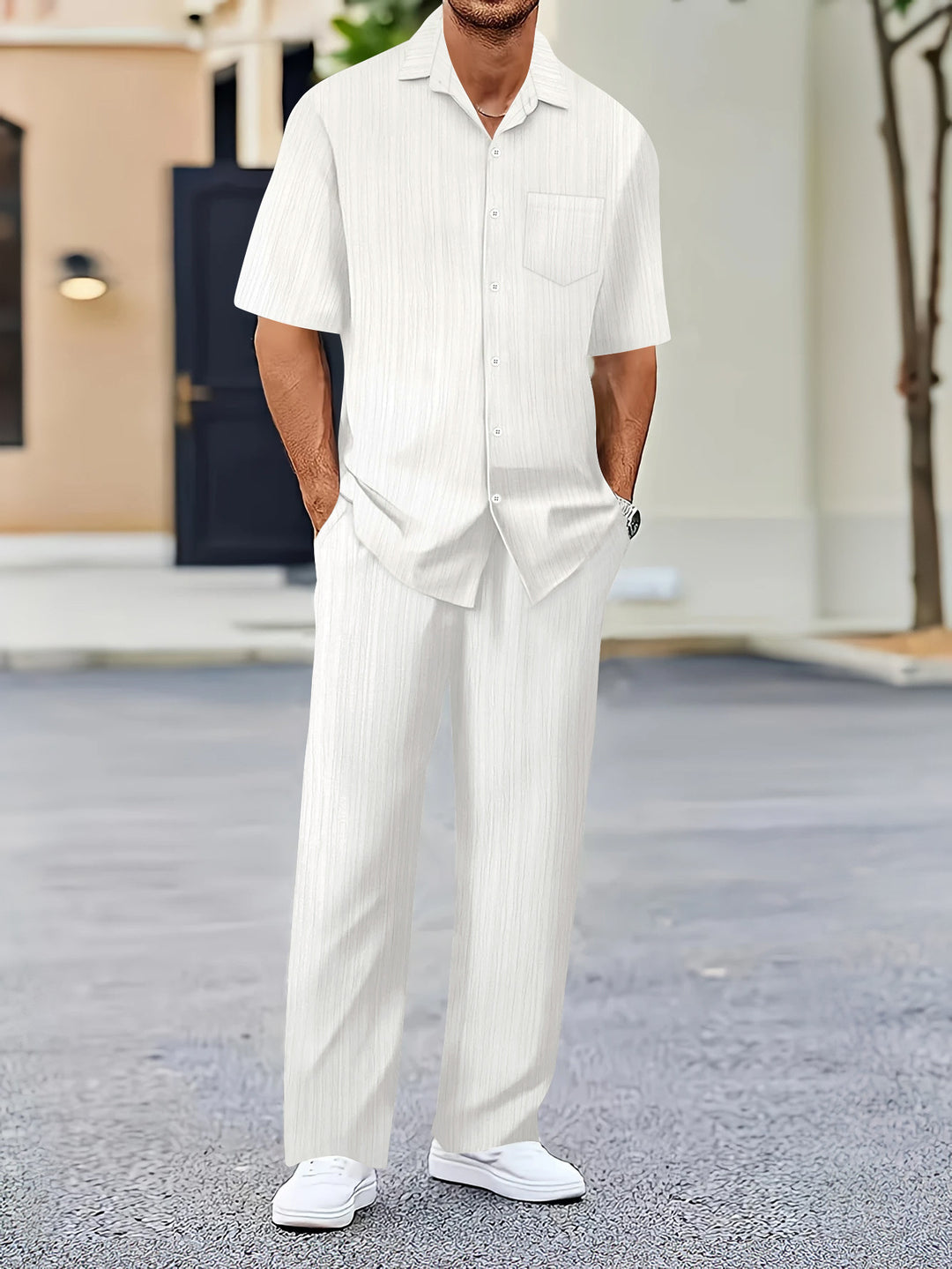 Herren eleganter und bequemer Freizeitanzug Echoarchiv