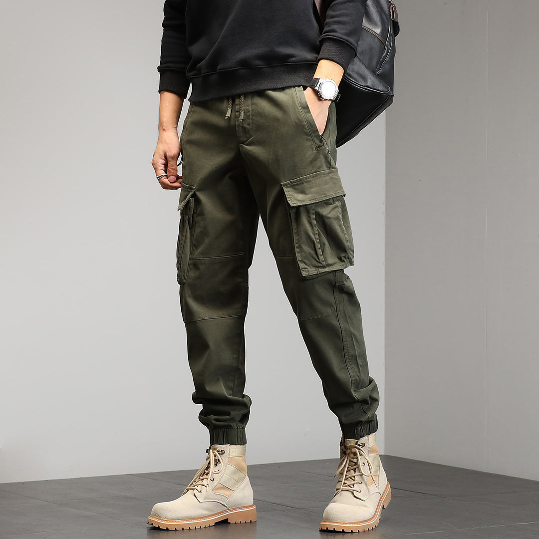 Herren Cargo-Joggerhose mit Multifach-Taschen und Kordelzug Echoarchiv