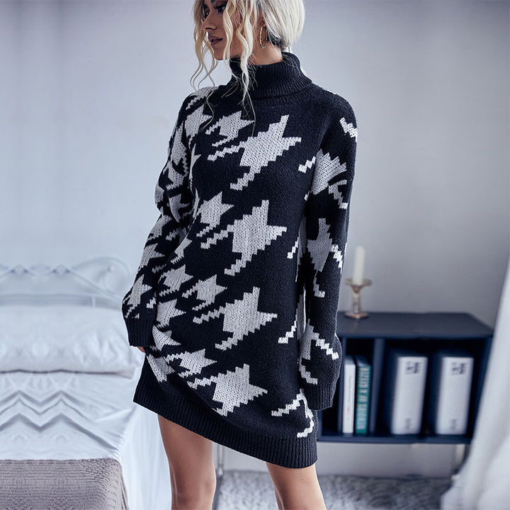 Damen Großer Strickpullover mit Sternmuster Echo Archiv