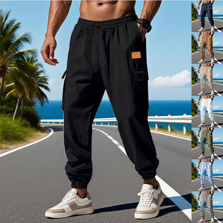 Herren Cargo-Hose mit elastischem Bund und praktischen Taschen Echoarchiv