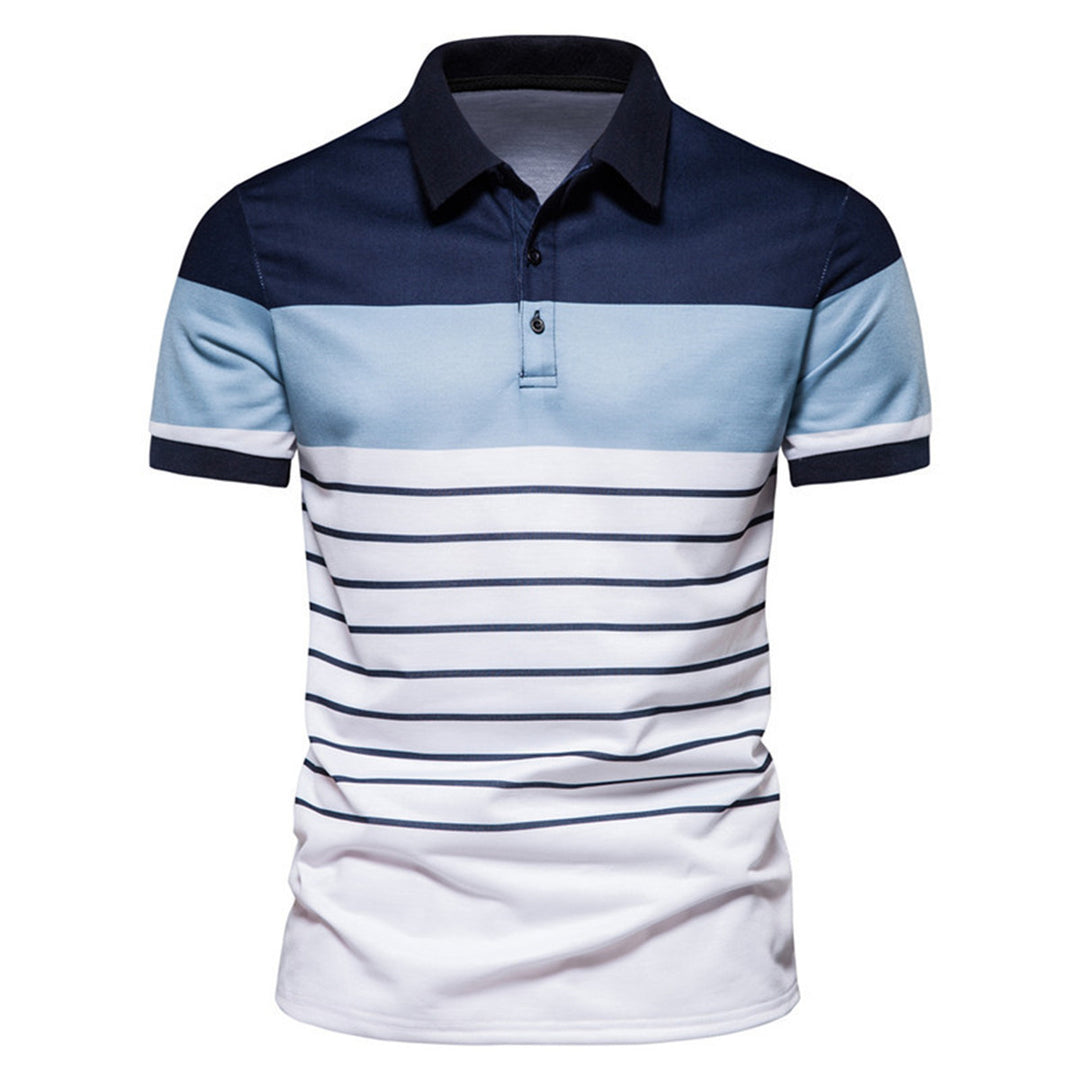 Herren Polo-Shirt mit modernem Streifenmuster und hochwertiger Baumwolle Echoarchiv