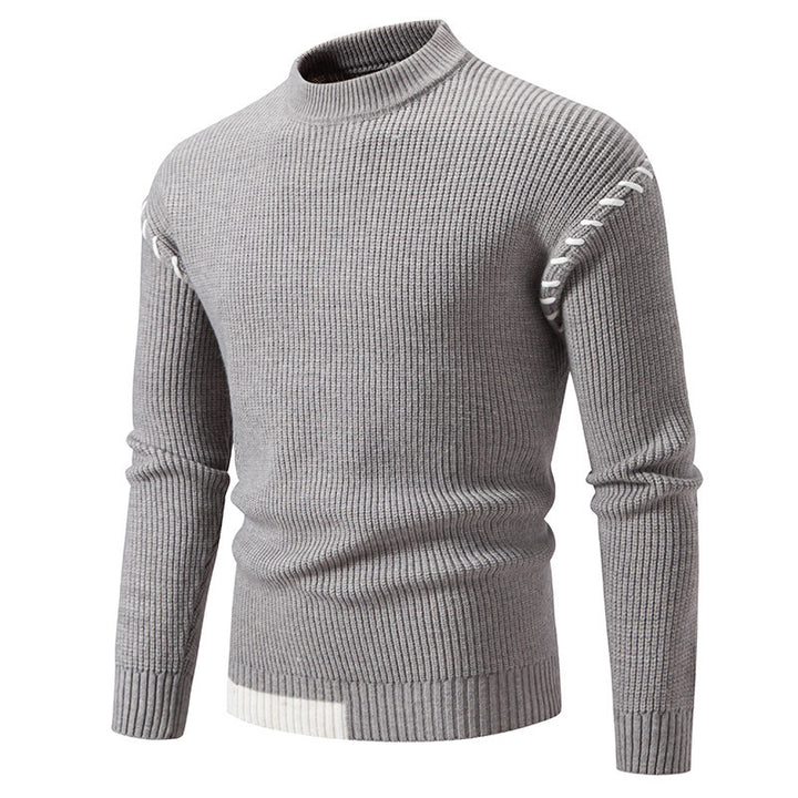 Herren modischer Strickpullover mit einzigartigem Design und hohem Kragen Echoarchiv