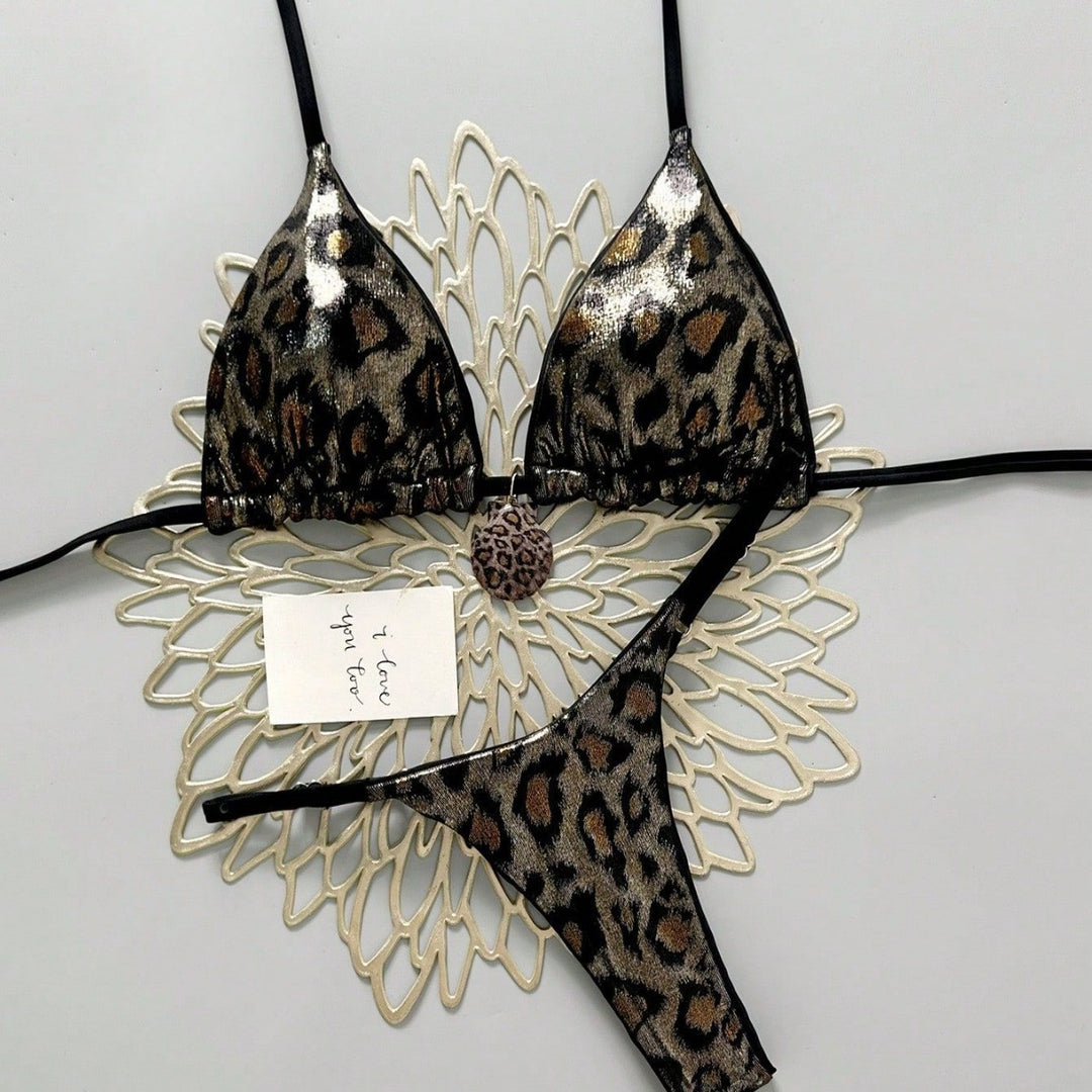 Damen Bunt bedruckter Triangel-Bikini Echo Archiv