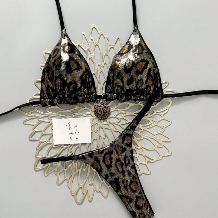 Damen Bunt bedruckter Triangel-Bikini Echo Archiv