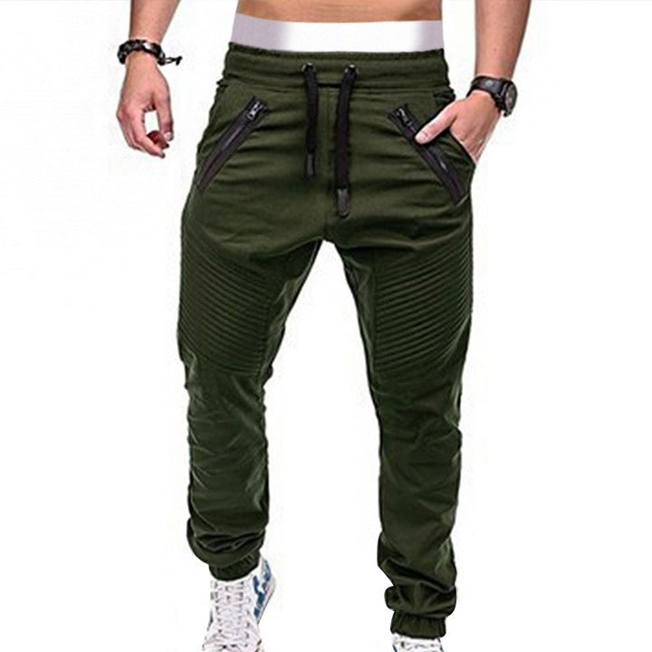 Herren Jogginghose mit modernen Reißverschlusstaschen und stylischen Rippdetails Echoarchiv