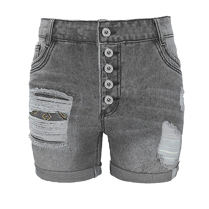 Damen JEchoarchivns-Shorts mit lässigem Fransen-Design und modischen Applikationen Echoarchiv