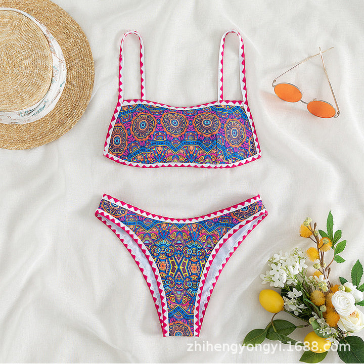 Damen Bandeau-Bikini mit trendy ethnic-muster Echo Archiv