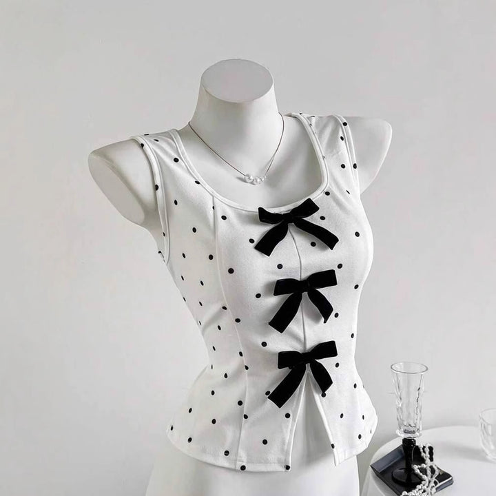 Damen Top mit Rüschendetails und Schleifen Echo Archiv