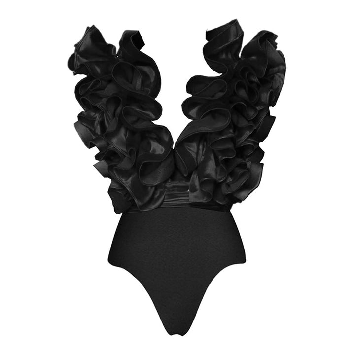 Damen auffälliges Badeanzug und Palazzo-Hose Set Echo Archiv