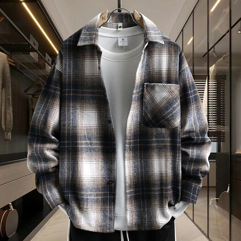 Herren Karierter Shirtjacke Echoarchiv