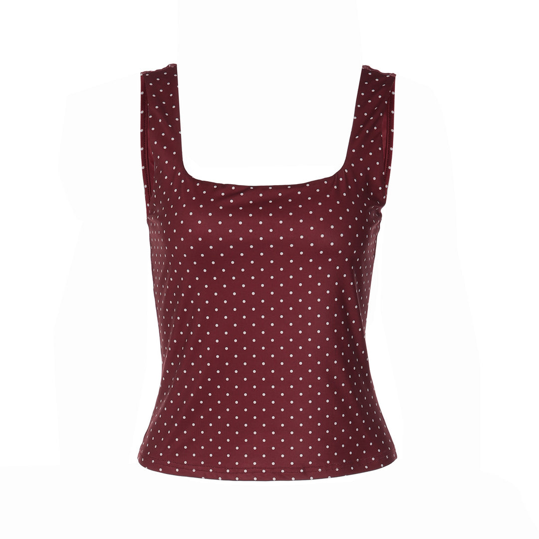 Damen Polka-Dots Crop-Top Echo Archiv