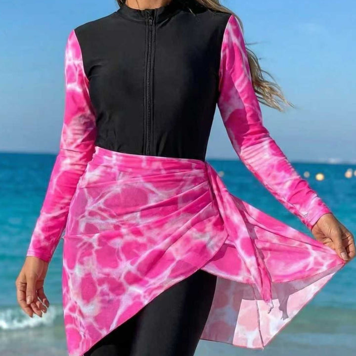 Damen modischer Rashguard mit Wickelrock Echo Archiv