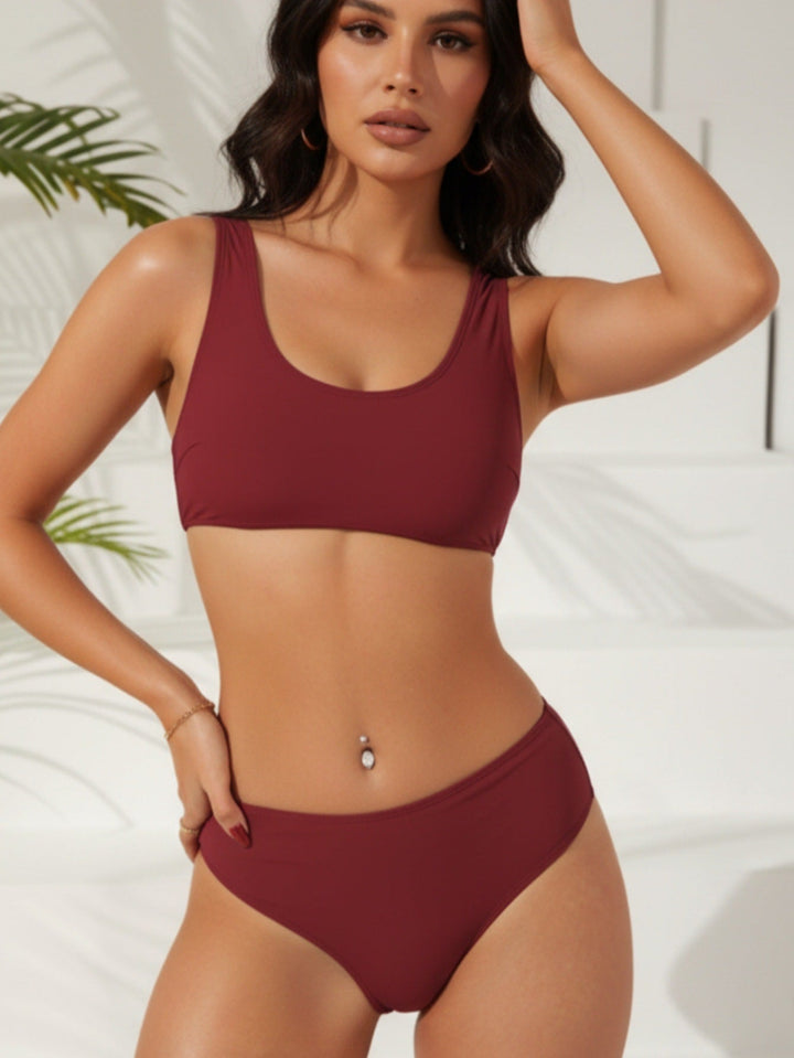Damen Sportlicher Bikini mit körperbetontem Schnitt – Maréssa
