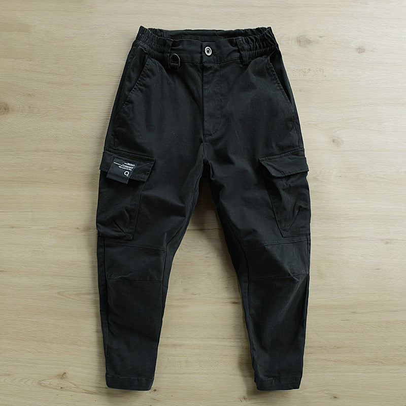 Herren Cargohose mit tapered Bein, elastischem Bund und verstärkten Knieeinsätzen Echoarchiv