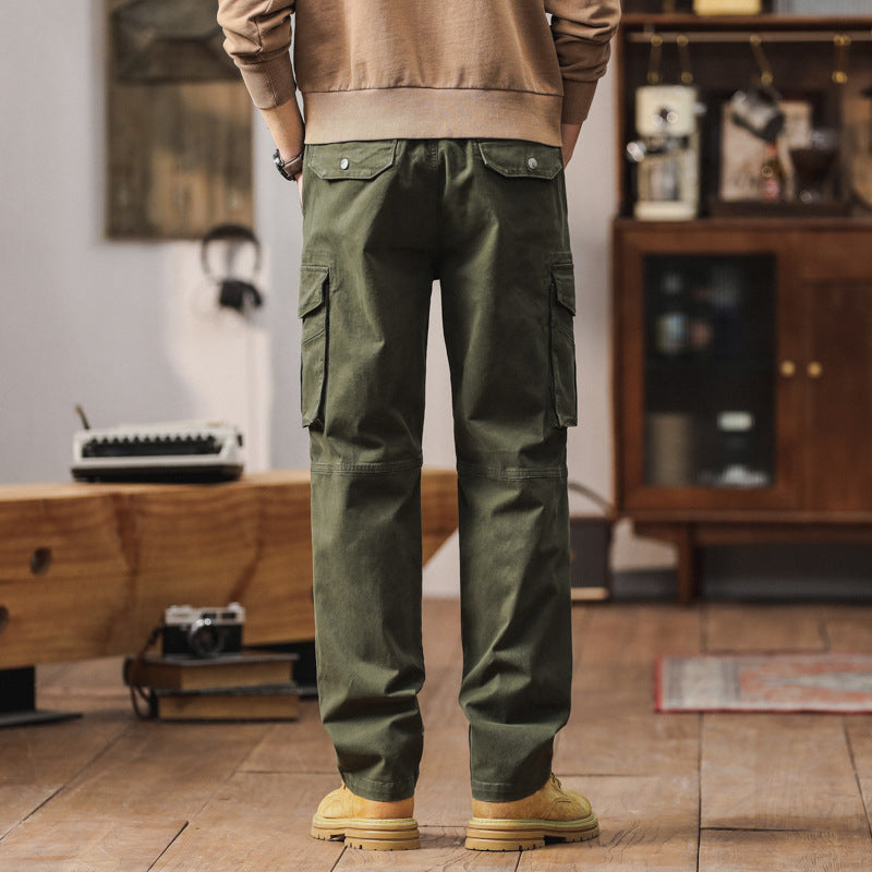 Herren Cargo-Hose im Utility-Stil mit Elastikbund, Kordelzug und Mehrfach-Taschen Echo Archiv