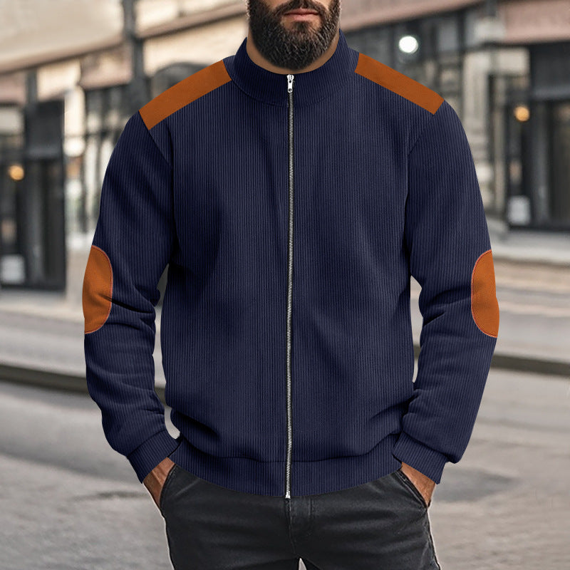 Herren Sportliche Jacke mit Reißverschluss und modischen Akzenten Echoarchiv