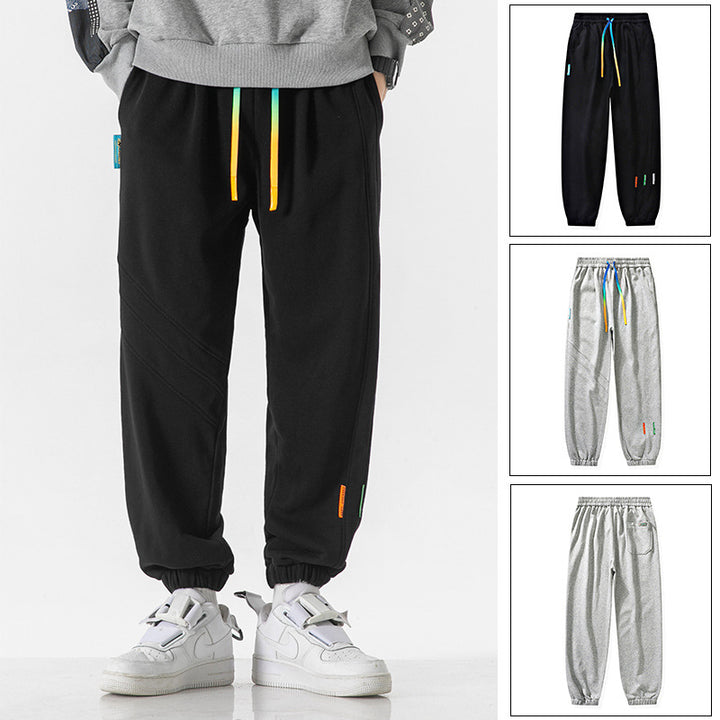 Herren Oversized Jogger-Sweatpants aus Baumwollmix mit Kordelzug und elastischen Bündchen Echo Archiv