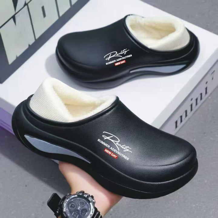 Damen Wasserdichte gefütterte Thermo‑Clogs mit weichem Schaftkragen und stoßdämpfender Leichtsohle Echoarhiv