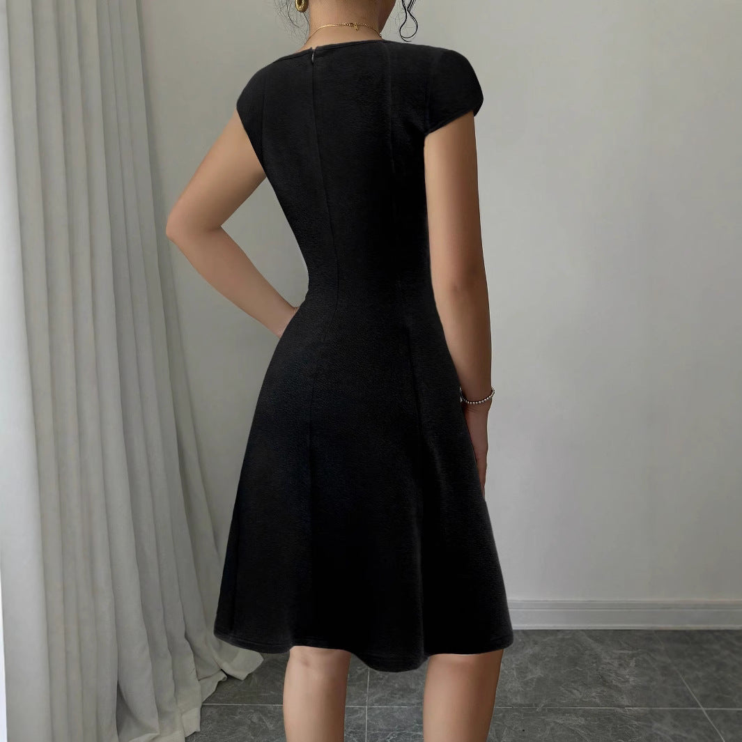 Damen Ärmelloses A-Linien Kleid mit quadratischem Ausschnitt Echo Archiv