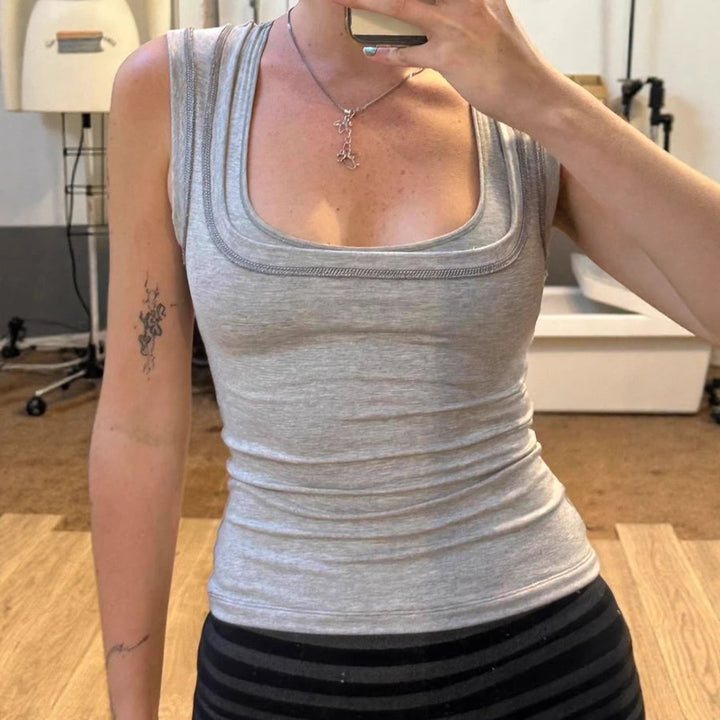 Damen Funktions-Tanktop mit doppeltem Trägersystem und atmungsaktivem Stoff Echo Archiv