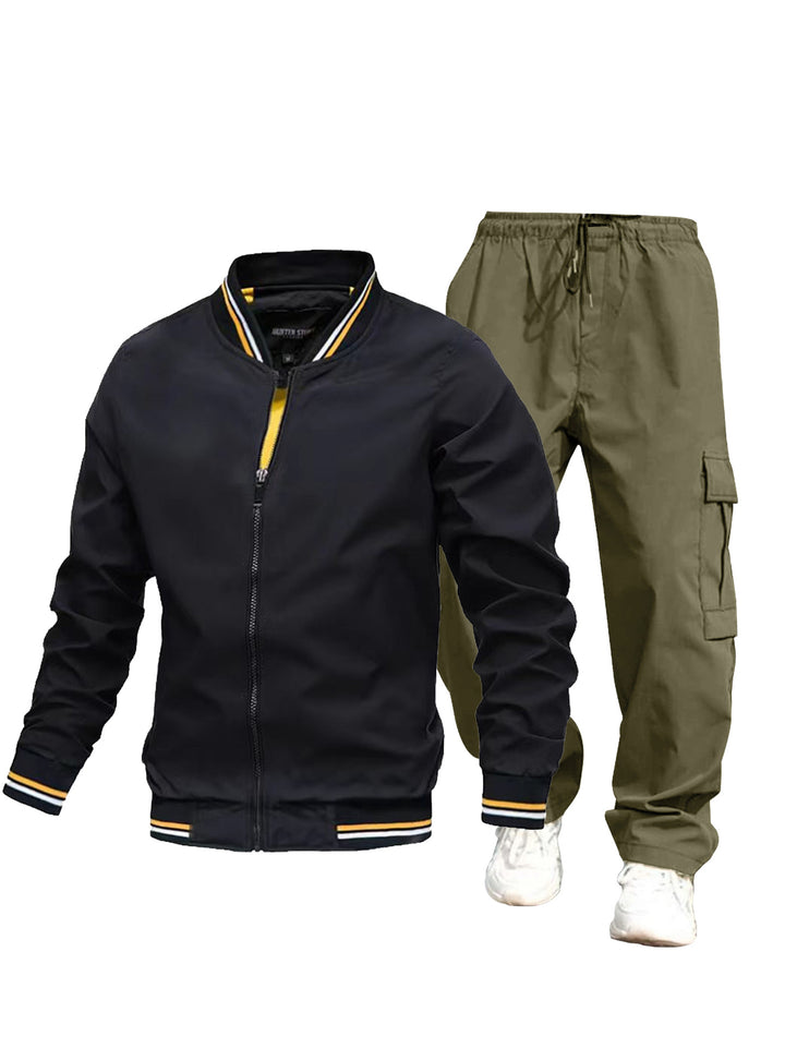Herren Sportliche Jacke und Cargo-Hose Set Echo Archiv