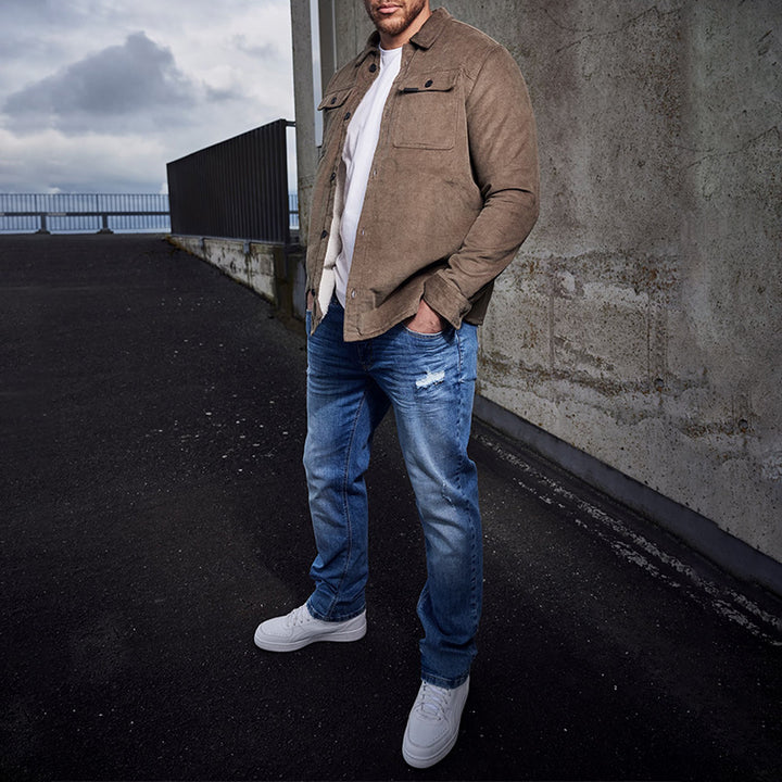 Herren Cordjacke mit praktischen Brusttaschen und modernem Schnitt Echoarchiv