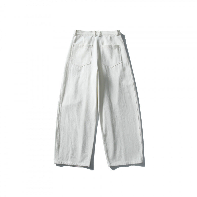Damen Weite hochtaillierte Culotte-Hose mit Bundfalten und Eingrifftaschen Echo Archiv