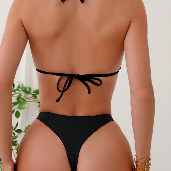 Damen Triangel-Bikini mit eleganten Goldakzenten Echo Archiv