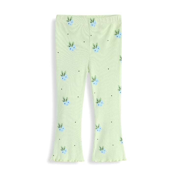 Mädchen Flared Leggings mit buntem Blumenmuster Echo Archiv