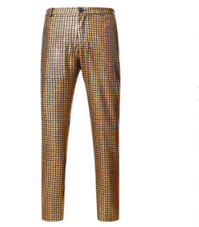 Herren Glamouröse Disco-Hose mit schimmerndem Obermaterial Echoarchiv
