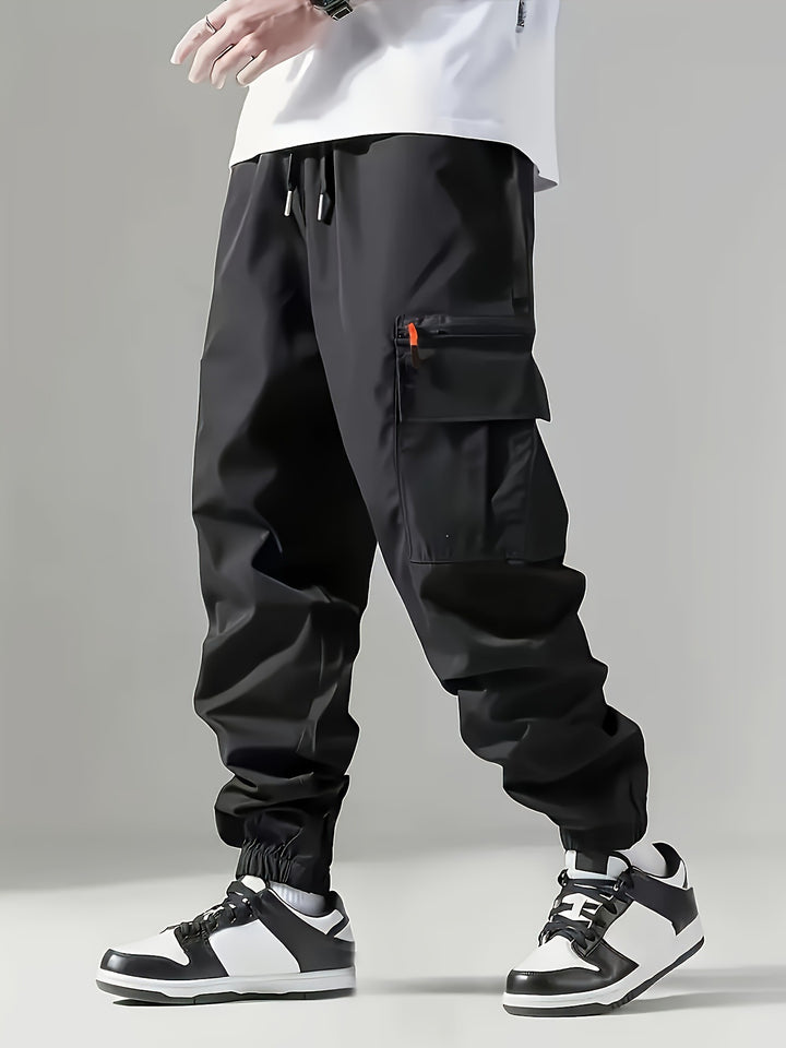 Herren Cargo-Jogginghose im Utility‑Style mit versiegelter Reißverschlusstasche & elastischen Beinbündchen Echo Archiv