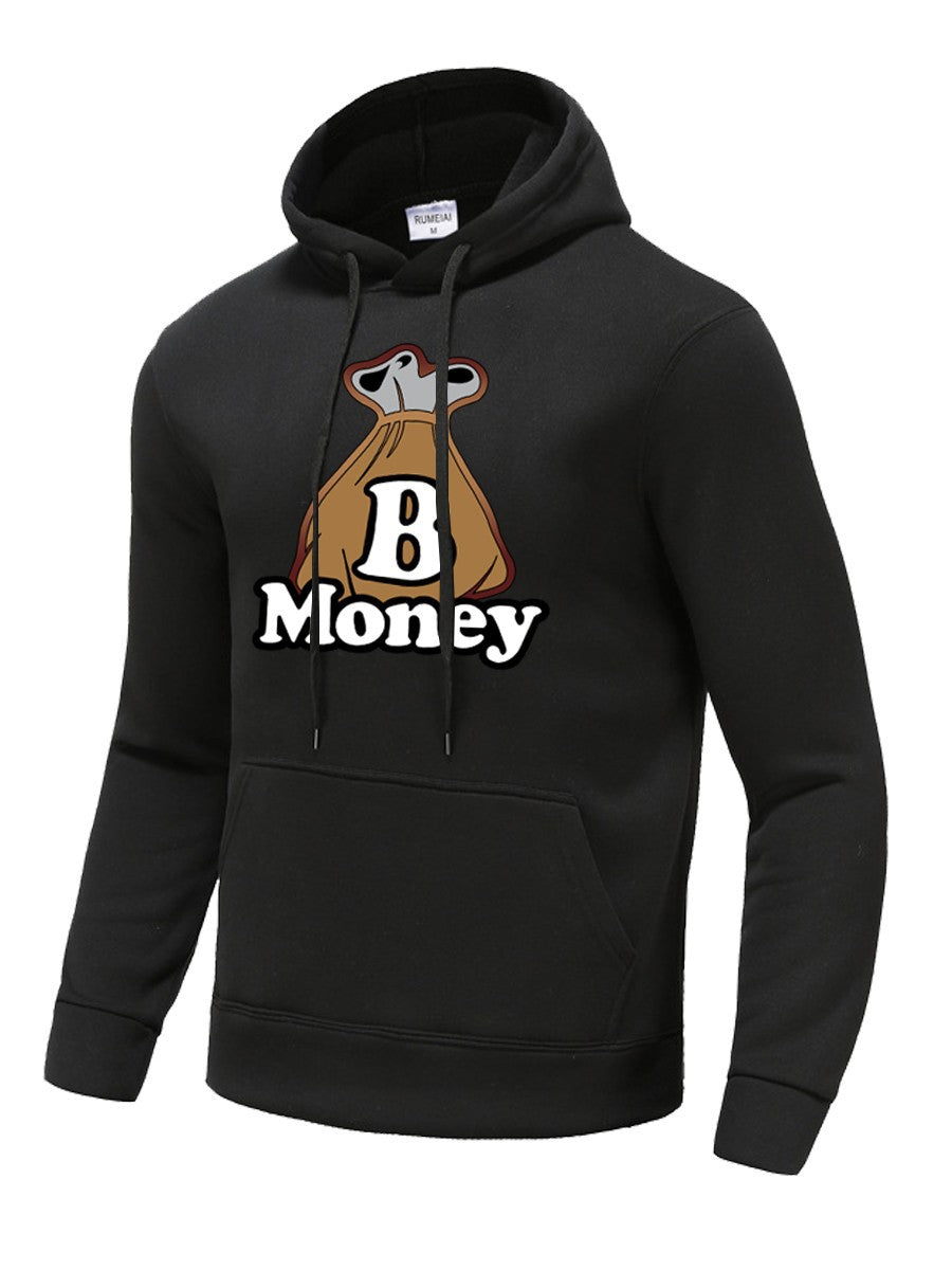 Herren Kapuzenpullover mit auffälligem Grafikdruck Echoarchiv